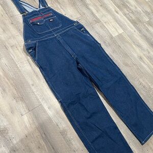Dickies Men's Dark Blue Denim Overalls
